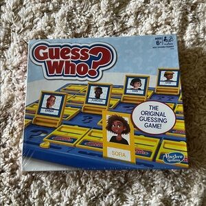 Hasbro Guess Who? Game with Blue and Yellow Board, NWT